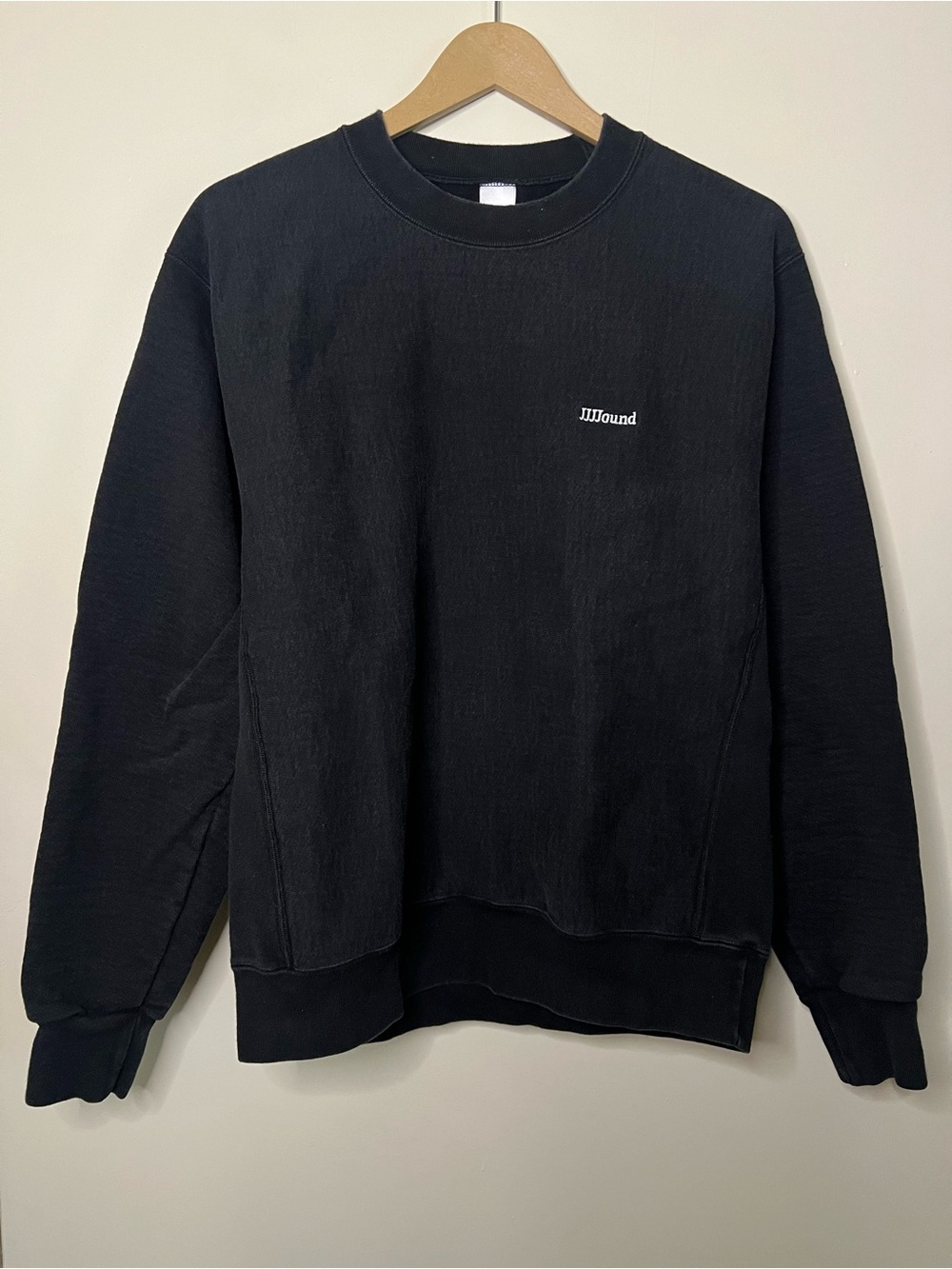 JJJJound Standard Issue Black Pullover Sweatshirt Size S